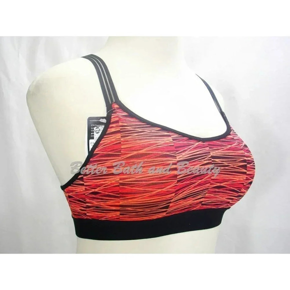 XS X-SMALL Champion C9 N9609 Strappy V-Back Wire Free Sports Bra Neon Flare NWT - Picture 7 of 10